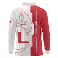 Greenland Long Sleeve Polo Shirt Coat Of Arms Unique Style
