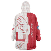 Greenland Wearable Blanket Hoodie Coat Of Arms Unique Style