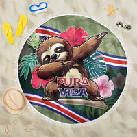 Costa Rica Beach Blanket Pura Vida Dabbing Sloth