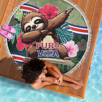 Costa Rica Beach Blanket Pura Vida Dabbing Sloth