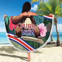 Costa Rica Beach Blanket Pura Vida Dabbing Sloth