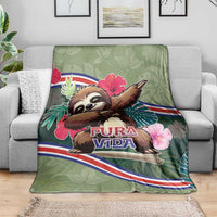 Costa Rica Blanket Pura Vida Dabbing Sloth