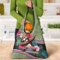 Costa Rica Grocery Bag Pura Vida Dabbing Sloth