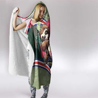 Costa Rica Hooded Blanket Pura Vida Dabbing Sloth