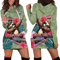 Costa Rica Hoodie Dress Pura Vida Dabbing Sloth