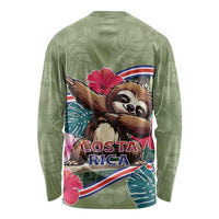 Costa Rica Long Sleeve Shirt Pura Vida Dabbing Sloth
