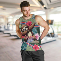 Costa Rica Men Tank Top Pura Vida Dabbing Sloth
