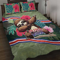 Costa Rica Quilt Bed Set Pura Vida Dabbing Sloth