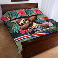 Costa Rica Quilt Bed Set Pura Vida Dabbing Sloth