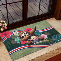 Costa Rica Rubber Doormat Pura Vida Dabbing Sloth