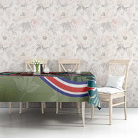 Costa Rica Tablecloth Pura Vida Dabbing Sloth