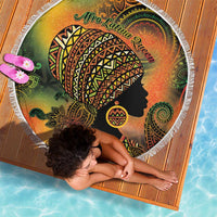 Black Women Beach Blanket Afro Latina Queen - Wonder Print Shop