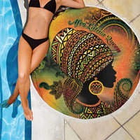 Black Women Beach Blanket Afro Latina Queen - Wonder Print Shop