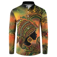 Black Women Button Sweatshirt Afro Latina Queen - Wonder Print Shop