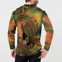 Black Women Button Sweatshirt Afro Latina Queen - Wonder Print Shop