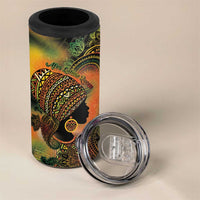 Black Women 4 in 1 Can Cooler Tumbler Afro Latina Queen - Wonder Print Shop