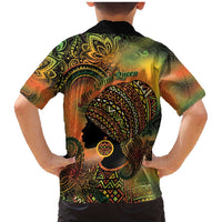 Black Women Family Matching Mermaid Dress and Hawaiian Shirt Afro Latina Queen - Wonder Print Shop