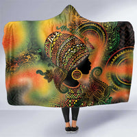 Black Women Hooded Blanket Afro Latina Queen - Wonder Print Shop