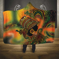 Black Women Hooded Blanket Afro Latina Queen - Wonder Print Shop