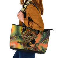 Black Women Leather Tote Bag Afro Latina Queen - Wonder Print Shop