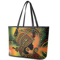 Black Women Leather Tote Bag Afro Latina Queen - Wonder Print Shop