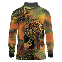 Black Women Long Sleeve Polo Shirt Afro Latina Queen - Wonder Print Shop