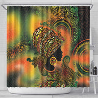 Black Women Shower Curtain Afro Latina Queen - Wonder Print Shop