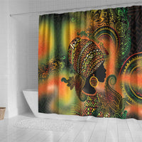 Black Women Shower Curtain Afro Latina Queen - Wonder Print Shop