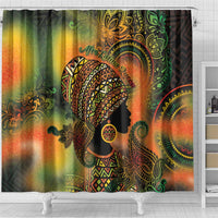 Black Women Shower Curtain Afro Latina Queen - Wonder Print Shop