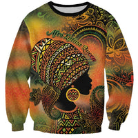 Black Women Sweatshirt Afro Latina Queen - Wonder Print Shop