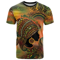 Black Women T Shirt Afro Latina Queen - Wonder Print Shop