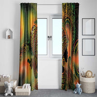 Black Women Window Curtain Afro Latina Queen - Wonder Print Shop
