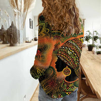 Black Women Women Casual Shirt Afro Latina Queen - Wonder Print Shop