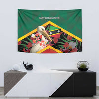Saint Kitts and Nevis Tapestry Pelican With Poinciana Flowers - Wonder Print Shop
