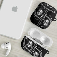 Western Gothic Yoke AirPods Case Skull Rose With Spider - Wonder Print Shop
