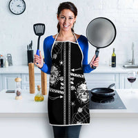 Western Gothic Yoke Apron Skull Rose With Spider - Wonder Print Shop