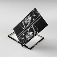 Western Gothic Yoke Canvas Wall Art Skull Rose With Spider - Wonder Print Shop