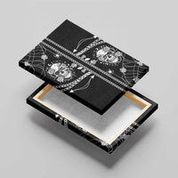 Western Gothic Yoke Canvas Wall Art Skull Rose With Spider - Wonder Print Shop