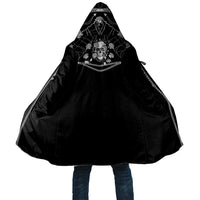 Western Gothic Yoke Cloak Skull Rose With Spider - Wonder Print Shop