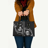 Western Gothic Yoke Leather Bag Skull Rose With Spider - Wonder Print Shop