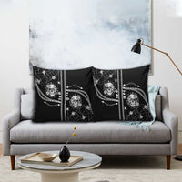 Western Gothic Yoke Pillow Cover Skull Rose With Spider - Wonder Print Shop