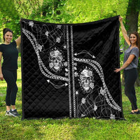 Western Gothic Yoke Quilt Skull Rose With Spider - Wonder Print Shop