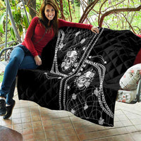Western Gothic Yoke Quilt Skull Rose With Spider - Wonder Print Shop