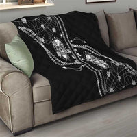 Western Gothic Yoke Quilt Skull Rose With Spider - Wonder Print Shop