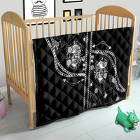 Western Gothic Yoke Quilt Skull Rose With Spider - Wonder Print Shop