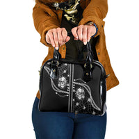 Western Gothic Yoke Shoulder Handbag Skull Rose With Spider - Wonder Print Shop