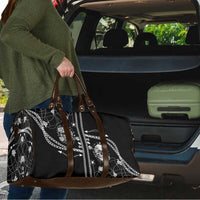 Western Gothic Yoke Travel Bag Skull Rose With Spider - Wonder Print Shop