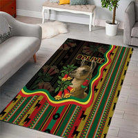 Bolivia Area Rug The Llama With Kantuta Over Andean Patterns - Wonder Print Shop