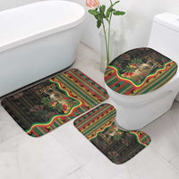 Bolivia Bathroom Set The Llama With Kantuta Over Andean Patterns - Wonder Print Shop