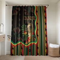 Bolivia Bathroom Set The Llama With Kantuta Over Andean Patterns - Wonder Print Shop